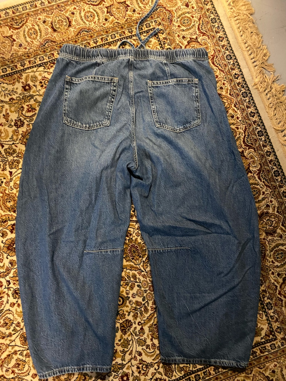 GAP Women’s Barrel High waisted drawstring soft Denim Jeans - Picture 9 of 9